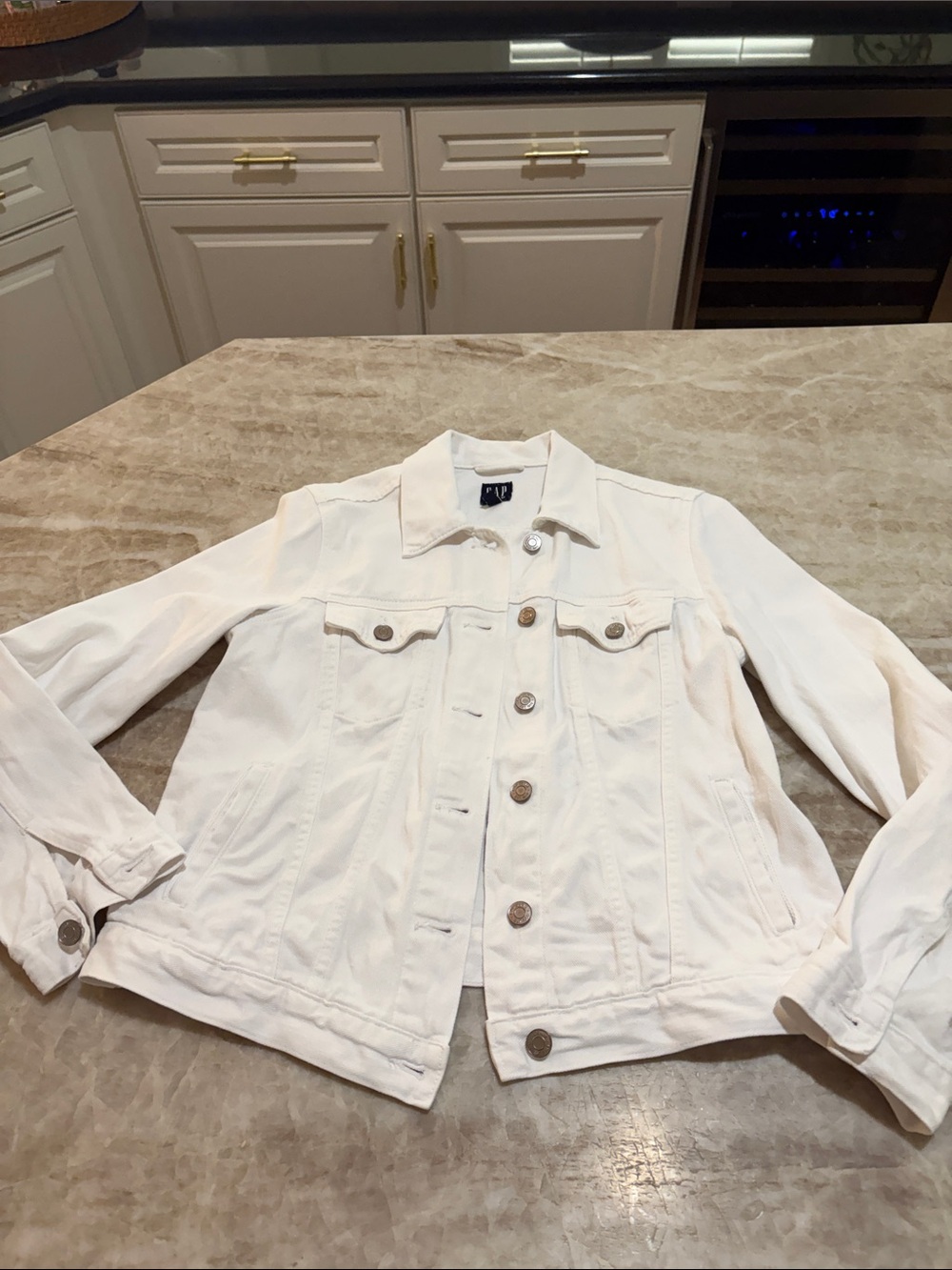 GAP White Women's Denim Jacket